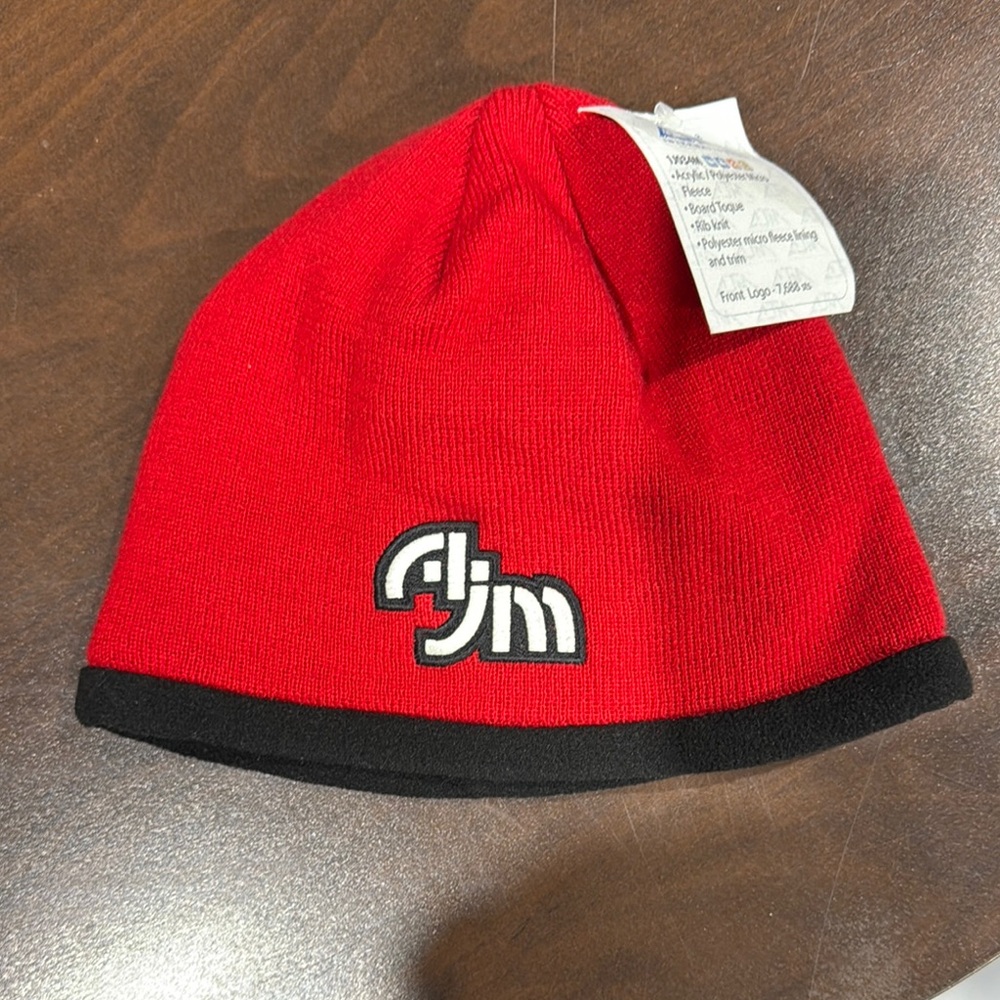 Red Gym Beanie Hat
